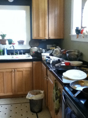 kitchen during